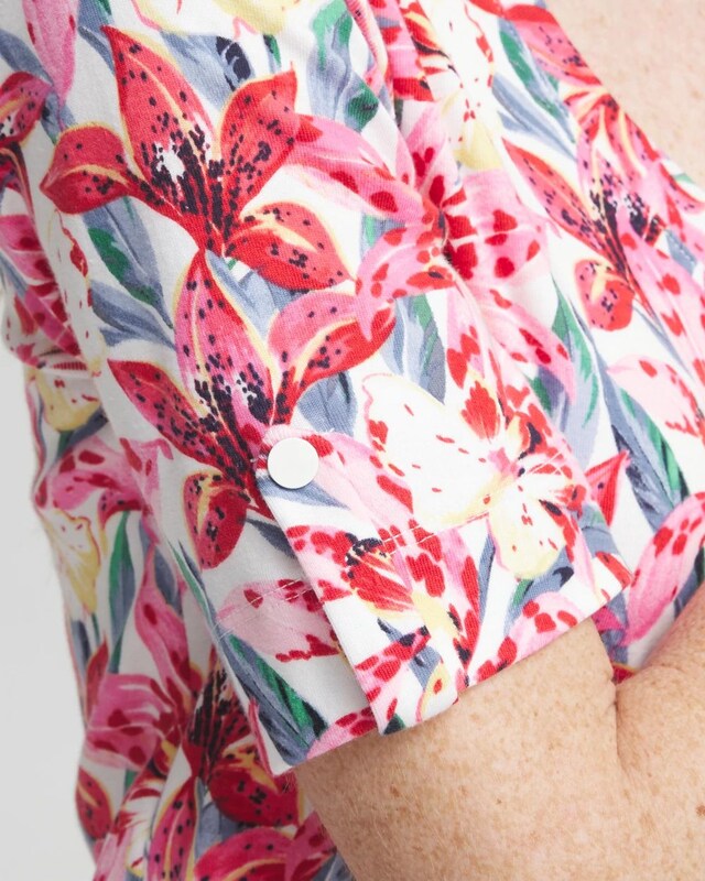 Floral Everyday V-neck Tee - image 4